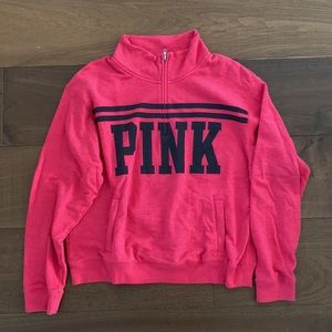 PINK Victorias Secret half zip sweatshirt
